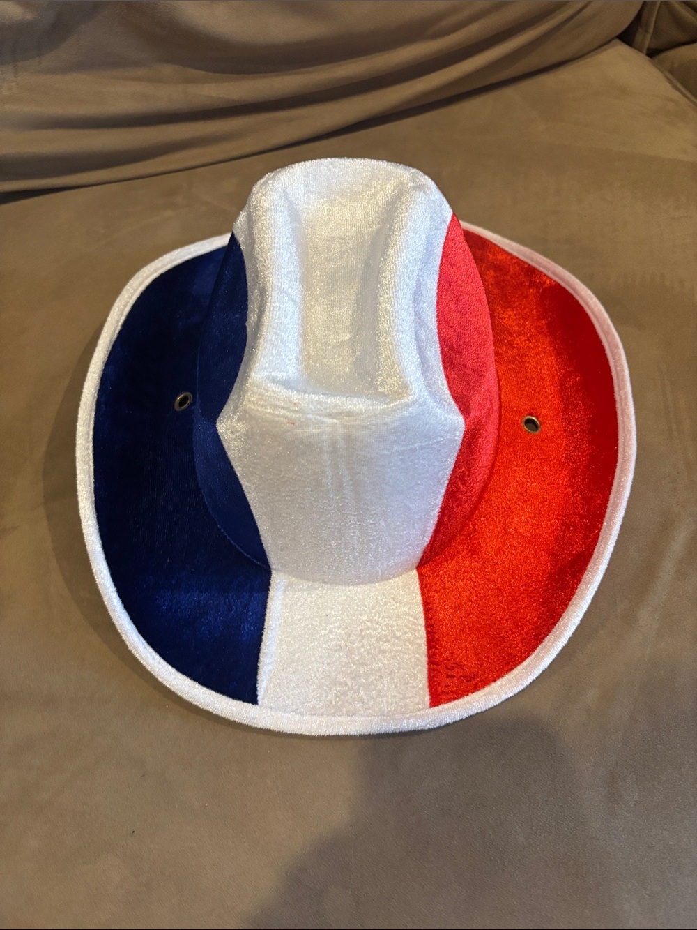 Patriotic Red White Blue Cowboy Hat